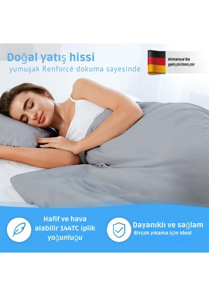 135X200 cm Yatak Örtüsü Seti, %100 Pamuk, Oeko-Tex Sertifikalı, Yumuşak ve Kabaran, Alman Tasarımı fiyatları