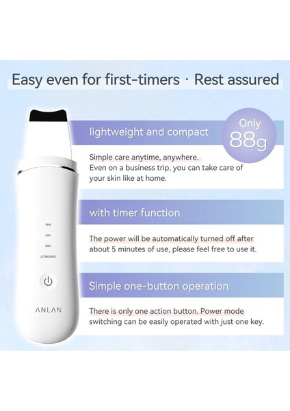 Ultrasonik Peeling Cilt Temizleyici, Siyah Nokta & Gözenek Temizleyici, Ipx5 Su Geçirmez fiyatları