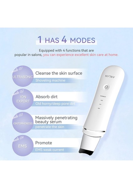 Ultrasonik Peeling Cilt Temizleyici, Siyah Nokta & Gözenek Temizleyici, Ipx5 Su Geçirmez fırsatları