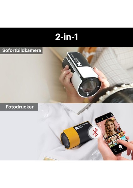 Memo Shot Era Çocuk Anında Fotoğraf Makinesi ve Fotoğraf Etiket Yazıcısı modelleri