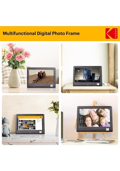 7 Inc Dijital Fotoğraf Çerçevesi, Fotoğraf/müzik/videolu, Usb/sd, Otomatik Dönme, Uzaktan Kumanda fırsatları