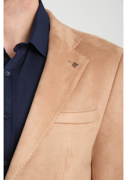 Bernando Erkek Tarçın Süet Yaz-Kış 4 Mevsim Slim Fit Spor Blazer Ceket fiyatları