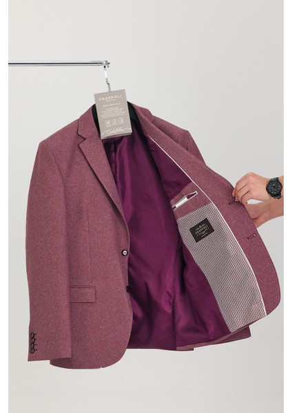 Icardi Erkek Vizon Dokulu Kumaş Mono Yaka Slim Fit Spor Blazer Ceket modelleri