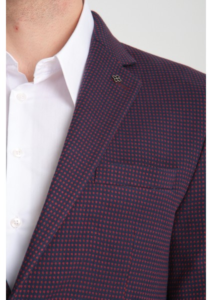 Vrd Erkek Beyaz-Lacivert Slim Fit Mono Yaka Spor Blazer Ceket fiyatları