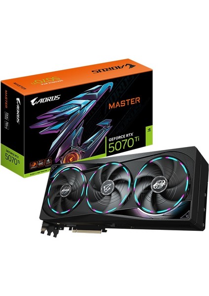 Gıgabyte Aorus Geforce Rtx 5070 Ti Master 16G Rgb 16GB 256BIT Dlss 4 Nvıdıa Ekran Kartı