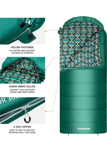 King Camp Kingcamp Superior 300 Xl -13 Derece Geniş Uyku Tulumu fırsatları