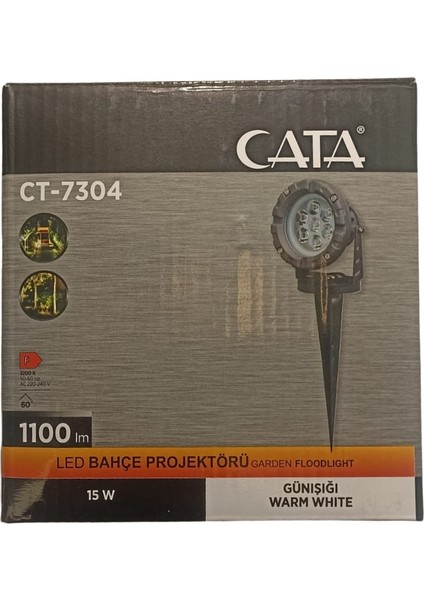 15W LED Bahçe Projektörü - Gün Işığı CT-7304
