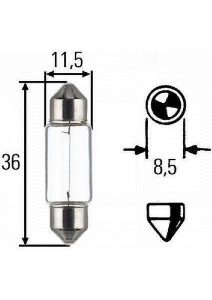 36MM C5W Sofit Halojen Oto Ampul 12V 2ADET modelleri