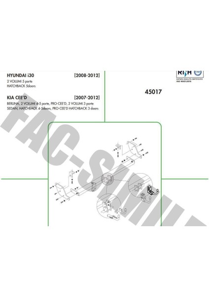 Dikey Söktak Hyundai I30 - Kia Ceed fiyatları
