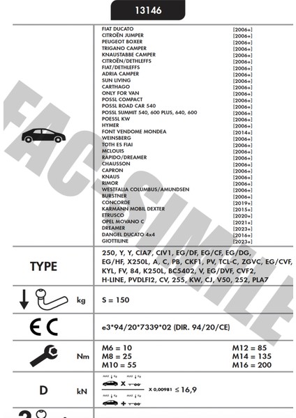 Fıat Ducato - Citroen Jumper - Peugeot Boxer - Opel Movano - Toyota Proace modelleri