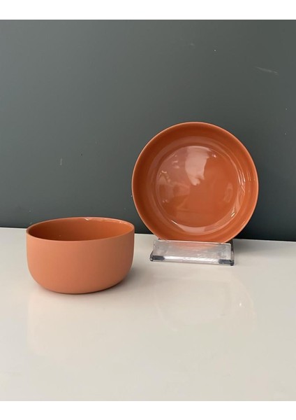 Terracotta Porselen 2 Li Kase Seti