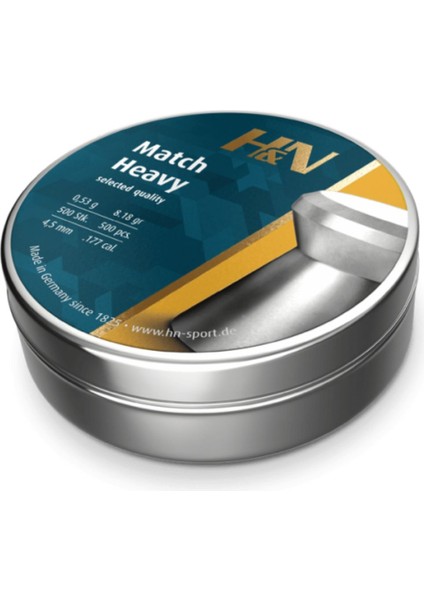 Match Heavy 4,50MM 8.18GR 500LÜ