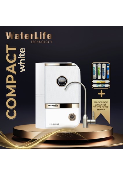 WaterLife Technology Compact White Pompalı (13 Aşama + pH + Mineral + Alkali) fiyatları