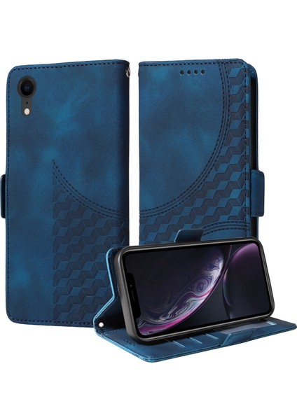 iPhone Xr Için Kabartmalı Eşkenar Dörtgen Telefon Kılıfı (Yurt Dışından)