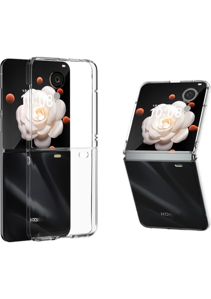 Honor Magic V Flip Için Şeffaf Pc Telefon Kılıfı (Yurt Dışından)