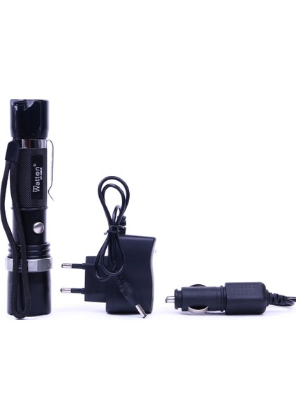 Zoomlu Şarjlı El Feneri En Uygun Fiyata Wt-038