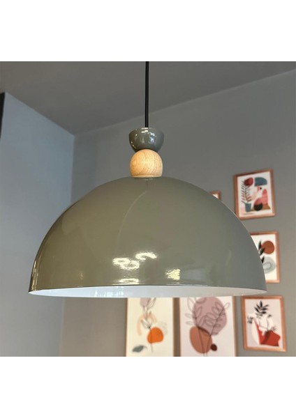 Yimpi Antrasit Avize Tekli Sarkıt Salon Kuaför Cafe Dekoratif Aydınlatma Pastane