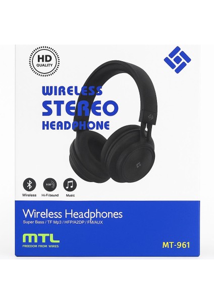 MT-961 Bluetooth Kafaüstü Kulaklık