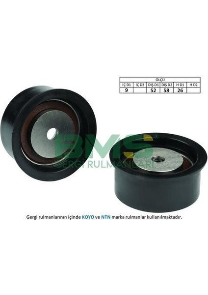 15 Eksantrik Gergi Rulmanı Küçük Astra F-G-Vectra B-Corsa B-Tıgra-Combo-Zafira 1.4i 16V-1.6İ 16V-1.8İ