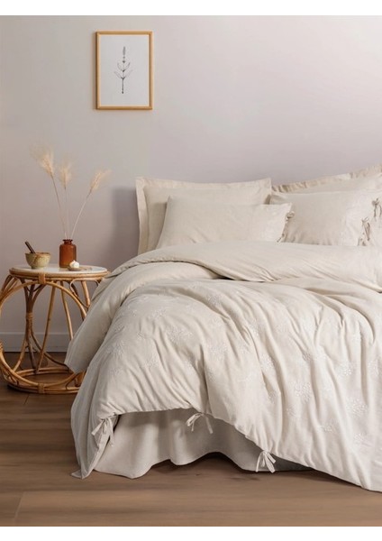 Cotton Keten Çift Kişilik Nevresim Takımı Esmira