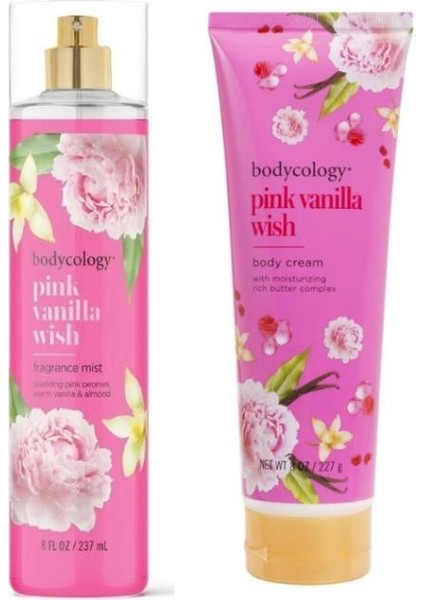 Pink Vanilla Wish Kadın Vücut Spreyi + Vücut Kremi Set