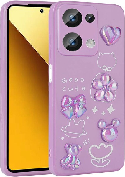 Xiaomi Poco M6 Pro 4g ile Uyumlu Kılıf Mor Tan Silikon Kapak (Xiaomi Poco M6 Pro 4g ile Uyumlu, Mor)