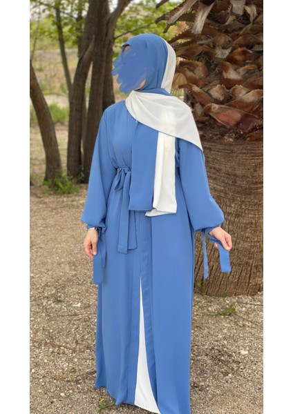 Kuşak Kol Detaylı Abaya Ferace