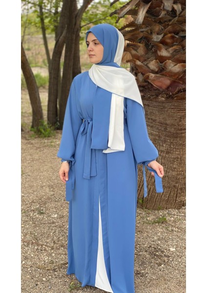 Kuşak Kol Detaylı Abaya Ferace