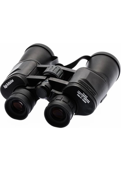 High Defination 7x50 Geniş Ön Mercek Profesyonel El Dürbünü 1000m/56m