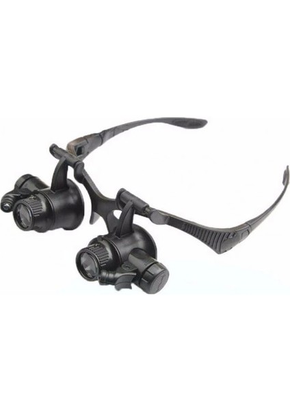 Gözlük Modeli 10X 15X 20X 25X Lens,2led Işıklı,büyüteç