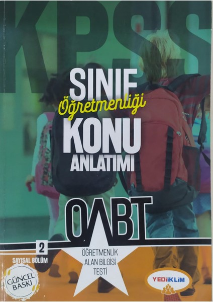 Yediiklim Yayınları Öabt Sınıf Öğretmenliği Konu Anlatımlı Öğretmenlik Alan Bilgisi