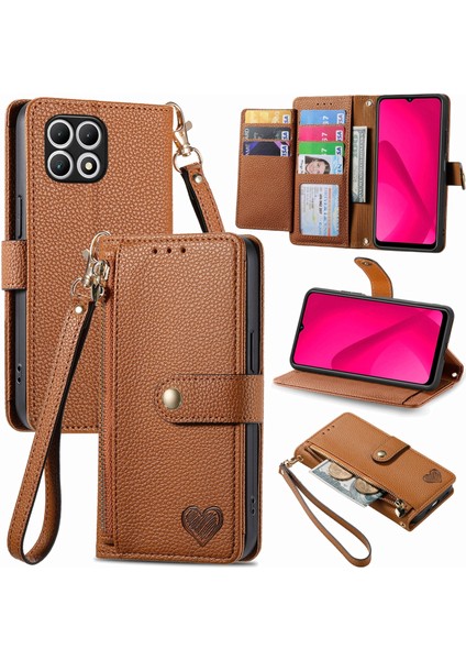 T-Mobile T Phone 2 5g Için Aşk Fermuarlı Telefon Kılıfı (Yurt Dışından)