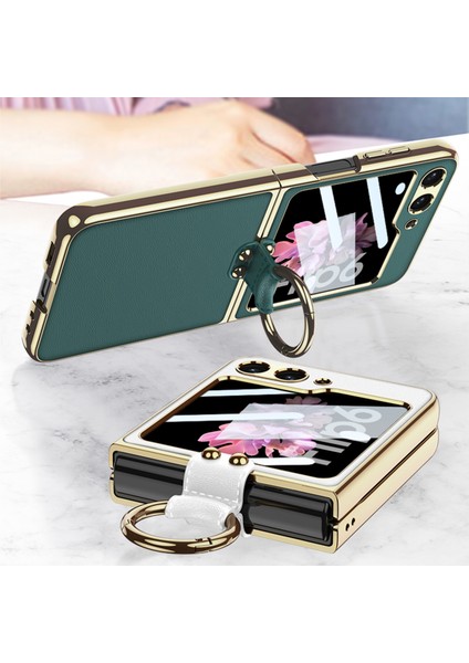 Samsung Galaxy Z Flip6 Için Askılı Gkk Deri Kılıf (Yurt Dışından)