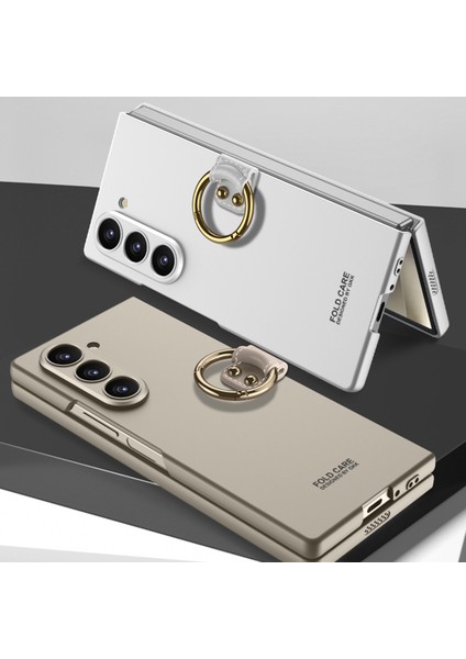 Samsung Galaxy Z Flip6 Için Gkk Doğru Delikli Pc Halkalı Kılıf (Yurt Dışından)