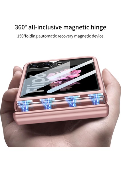 Samsung Galaxy Z Flip6 Için Gkk Manyetik Katlanır Kılıf (Yurt Dışından)