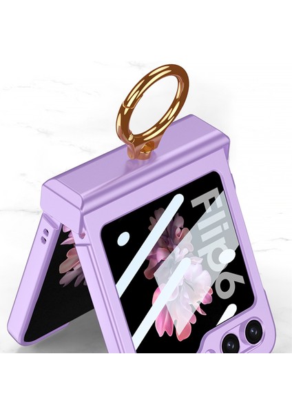 Samsung Galaxy Z Flip6 Için Gkk Menteşe Halkalı Kılıf (Yurt Dışından) modelleri