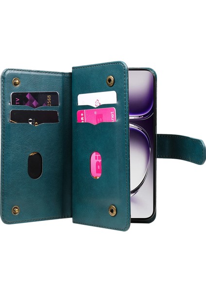 Oppo RENO12 5g Global Için 10 Kartlı Cüzdan Deri Telefon Kılıfı (Yurt Dışından) indirimleri