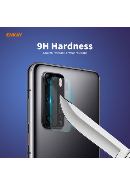 Huawei P40 Şapka-Prens Enkay Arka Kamera Lensi Temperli Gl Film (Yurt Dışından)