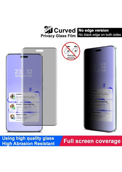 Honor Magic6 Rsr Porsche Design Için 3D Gizlilik Gl Filmi (Yurt Dışından)