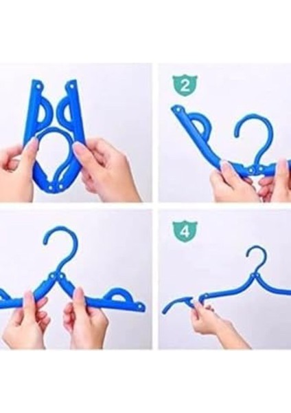 Jvnnshop 5 Adet Portatif Sihirli Katlanabilir Seyahat Askısı Elbise Askısı 646268