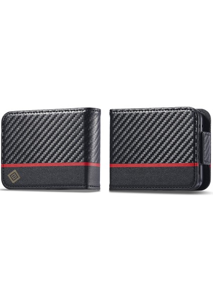 Samsung Galaxy Z Flip6 5g Için Lc.ımeeke Karbon Fiber Pu Kılıf (Yurt Dışından)