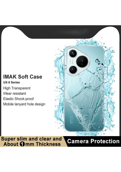 Huawei Pura 70 Imak Ux-5 S Şeffaf Darbeye Dayanıklı Tpu Koruyucu Kılıf Için (Yurt Dışından) modelleri