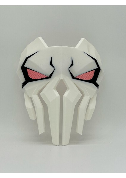 Punisher Maske Marvel Rivals Kahraman Maskesi Parti Maske (Lastik Yok)
