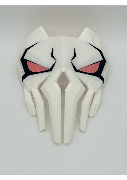 Punisher Maske Marvel Rivals Kahraman Maskesi Parti Maske (Lastik Yok)