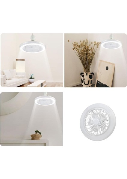 CT-1153 Fanlı 42W 3 Renk Dim Edilebilir Kumandalı Poyraz LED Ampul E27 Duy fırsatları