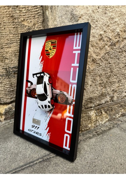 Porsche 911 Gt3 Rs 32X22 cm Çerçeveli Metal Levha Baskı modelleri