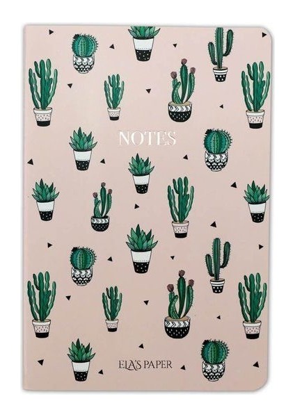 OEM Kaktüs Pembe Notebook - Defter