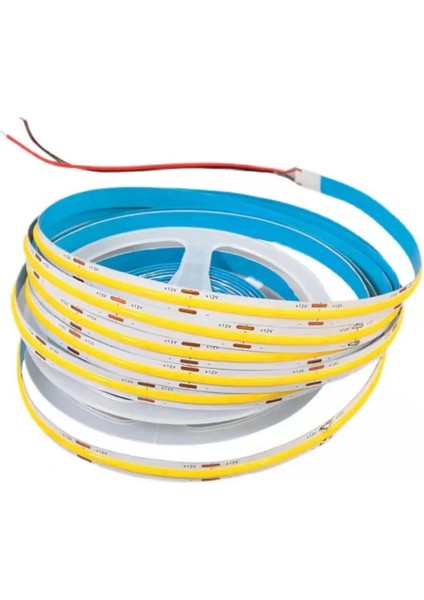 320 Ledli 12 Volt Iç Mekan Cob Şerit LED (5 Metre Paket + Beyaz Işık)