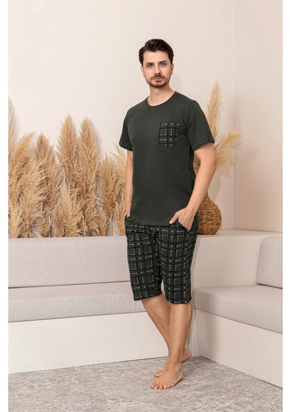 Sportif %100 Pamuk Şortlu Erkek Pijama Takımı fiyatları