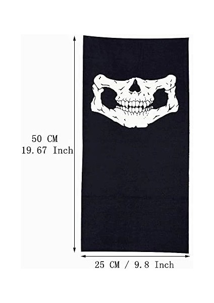 Motorcu Boyunluk Baf Buff Bandana 25X48 cm Model 7